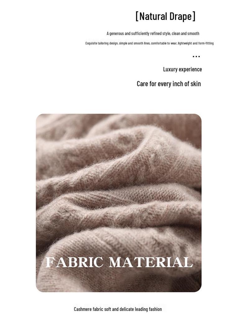 Heavy Knit Half High Neck Slim Fit Cashmere Cardigan Sweater for Spring & Autumn