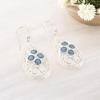 London Blue Topaz Gemstone 925 Sterling Silver Handmade Jewelry Earrings 2.25" CE-17-3