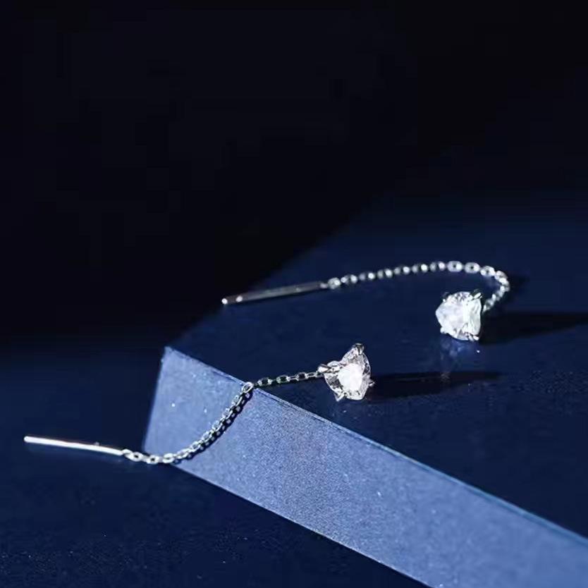 Europäische und Amerikanische Schwarze Tropfen Quaste Lange Ohrringe Neue Mode Party Luxus Accessoires Für Damen Temperament Schmuck