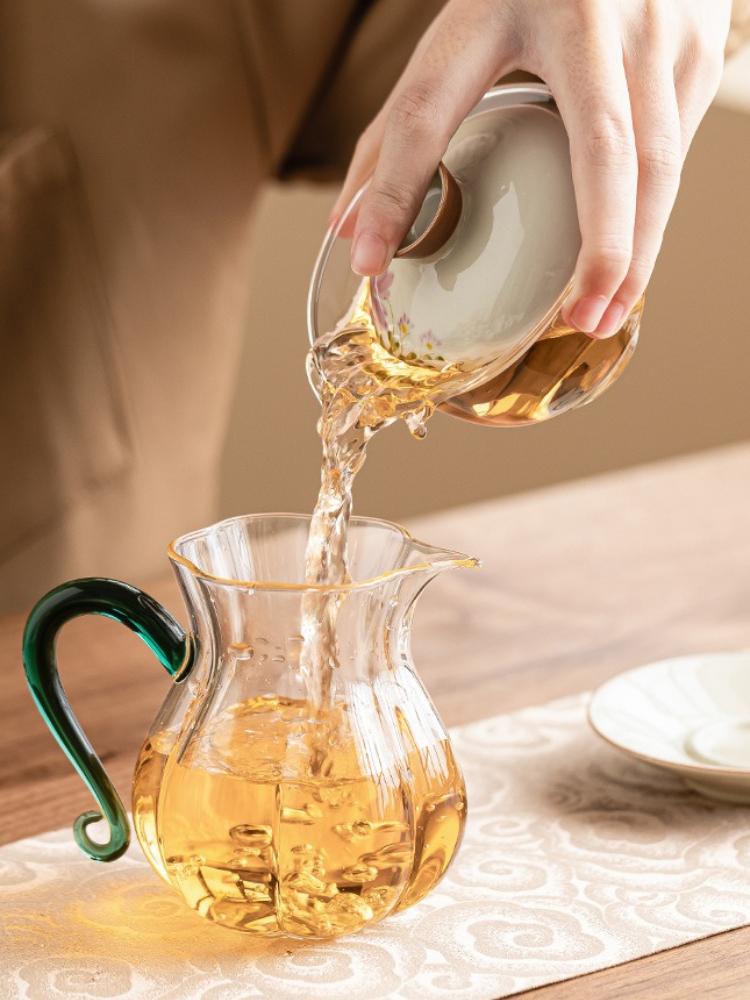 Hand-painted Daisy Gaiwan Sancai Glass Tea Tureen Ceramic Covered Bowl Chinese Kung Fu Tea Set Household Teaware Teacup with Lid