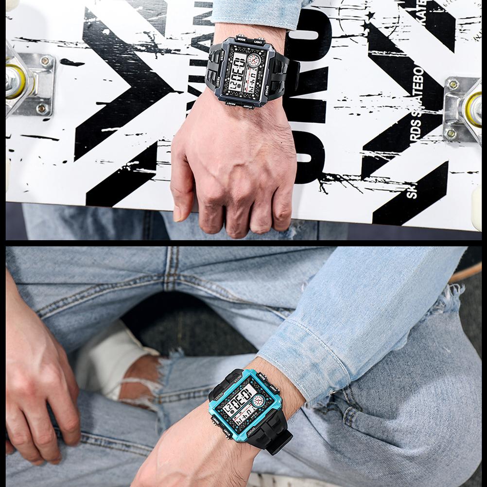 Outdoor Sport Watch Men Luminous Waterproof Watch Screen Electronic Digital Wrist Watch