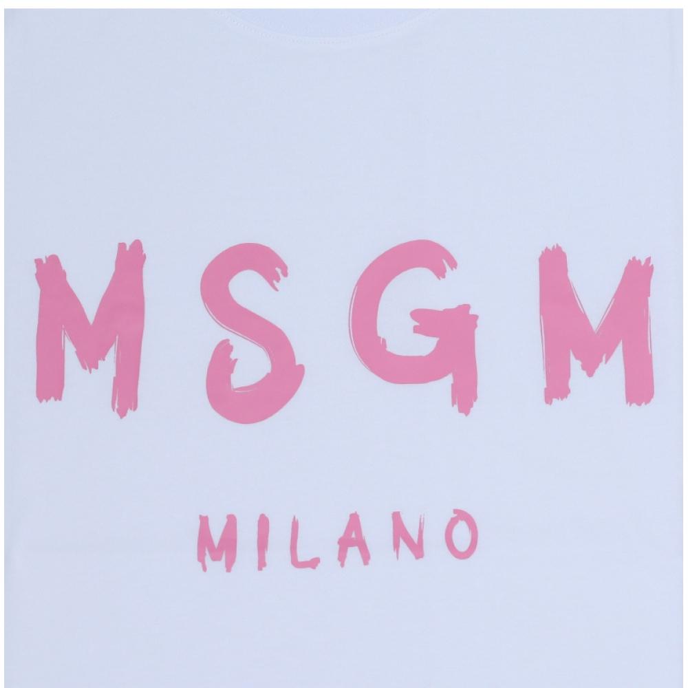 MSgm BruShed Logo Women S T ShirT 3441mdm510