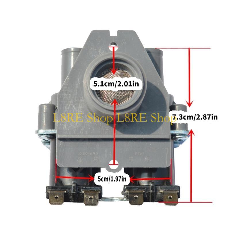 L8RE For FCS360U Washing Machine Single Double Head Electric Water Inlet Solenoid Valves Washer Replacement Parts