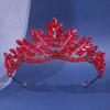 Baroque Crystal Tiaras and Crowns Rhinestone Prom Diadem Bridal Wedding Hair Accessories Jewelry Crown Taira for Women Bride