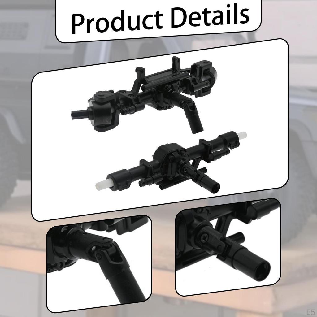 1/12 RC Car Axle 4WD Accessories Easy Installation Climbing Vehicle Part Replace Remotes Control