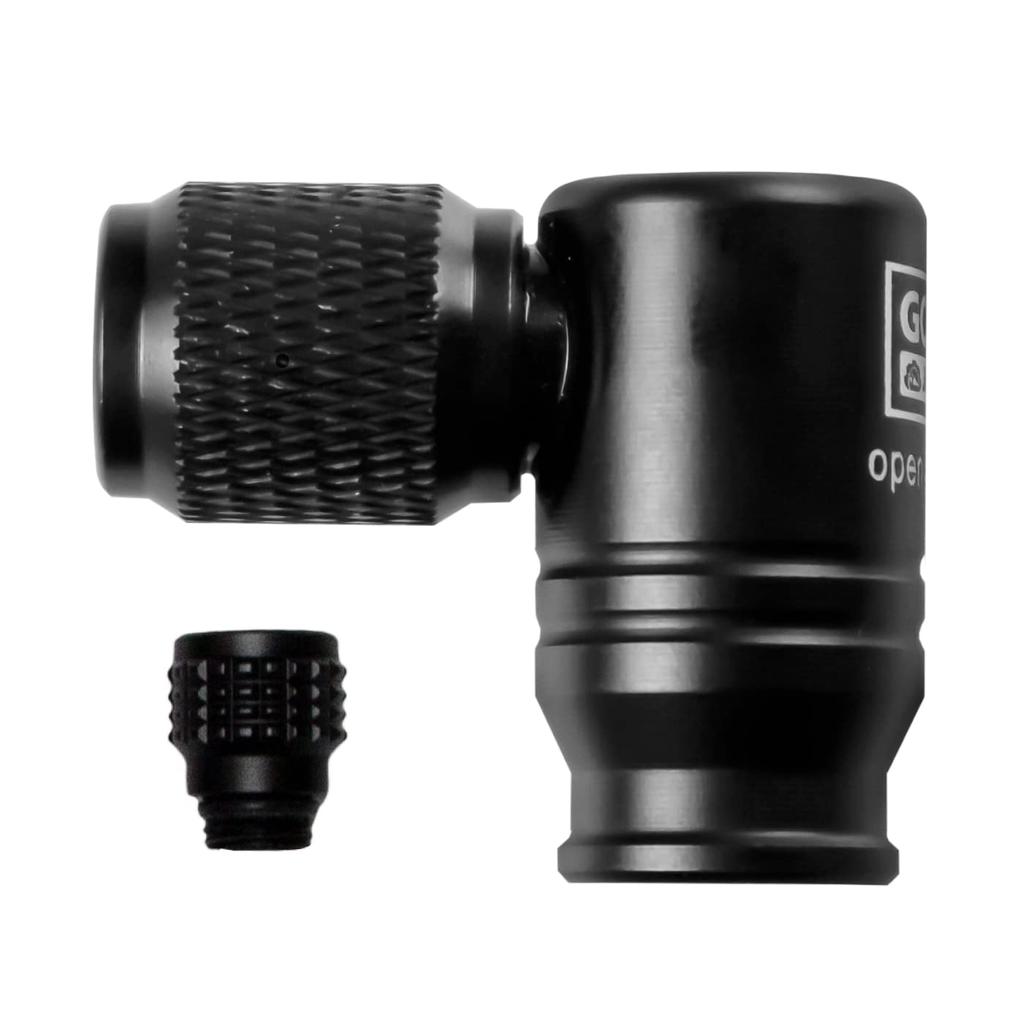 GORIX CO2 Inflator Head Bicycle Air Pump Rotating Road Bike CO2 Head Adjustment Portable Air Pump All Valves Lightweight Compact Mini Pump Small 360°