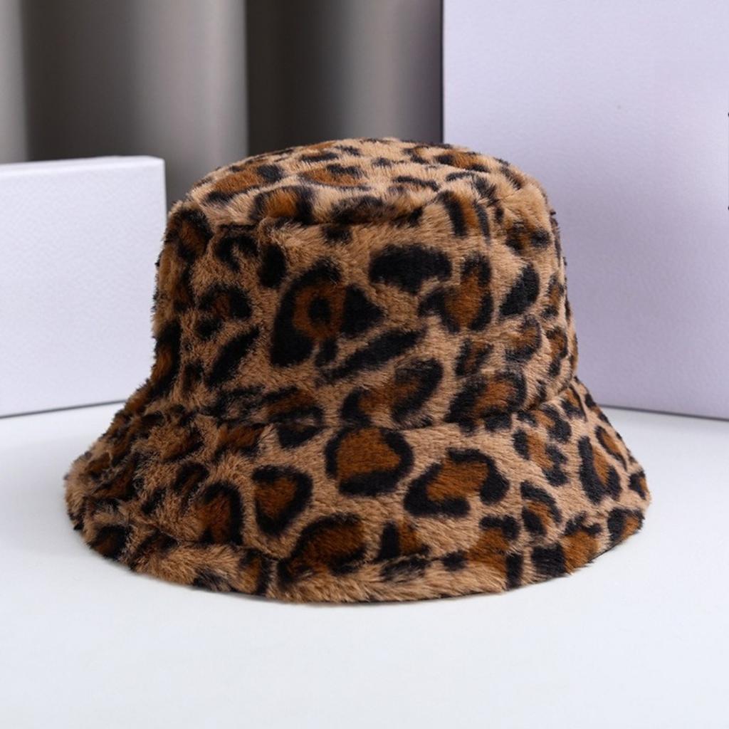 Hats, Leopard Print Hats, Fisherman Hats, Women's Hats, Warm Hats, Woolen Hats, Bucket Hats