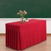Solid Color Rectangle Table Skirts Soft Comfortable Elastic Table Cloth Skin Friendly Thick Banquet Tablecloth Conference Table