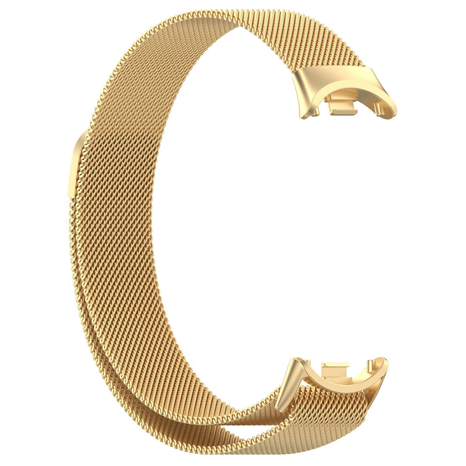 

For Xiaomi Smart Band 8/8 NFC/9 NFC/9 Metal Watch Strap Mesh Style Wrist Band Gold