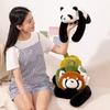 Back Treasure Plush Toy: Panda, Koala, Raccoon, Dinosaur Cloth Doll & Hugging Pillow for Kids