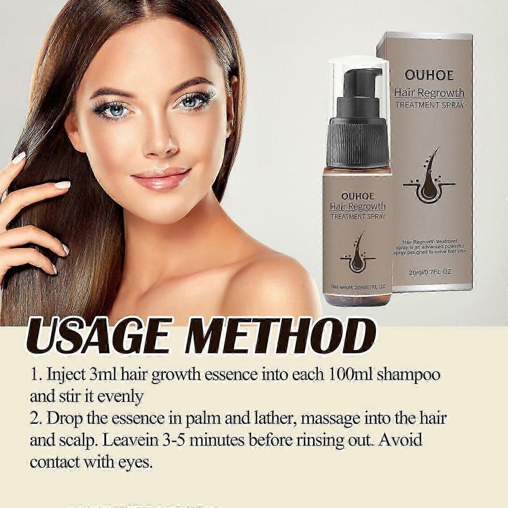 Ginger Hair Treatment Spray - Nourishing Anti-Hair Loss Formula with Ginseng & Gentian Extracts