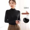 Women's Semi-High Collar Brushed Base Layer Top