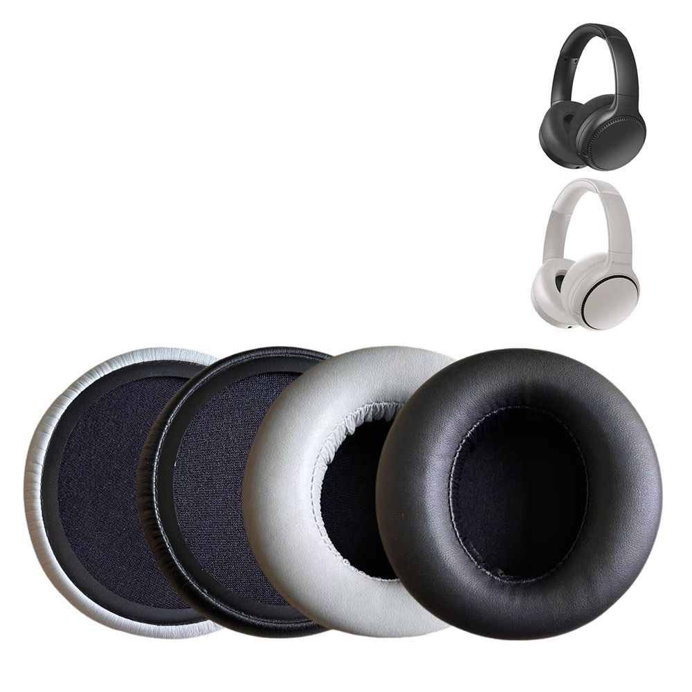 1Pair Protein Leather Ear Pads Sponge Noise-Cancelling Ear Cushion Replacement for Panasonic RB-M500BE-K M700 M300