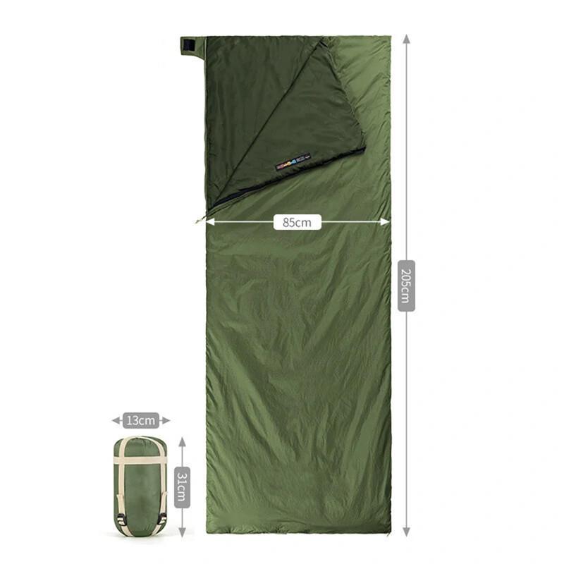 Top Manufacturing Adult Portable Lightweight Nylon Cotton 3 Season Envelope Sleeping Bag Compression Straps Camping Outdoor
