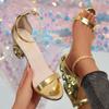 Fashion Summer Women Sandals Trend Strange Wedge Heel Shoes Outdoor Trend Sandals Anti-slip Elegant Women Party Wedding Pumps Large Size