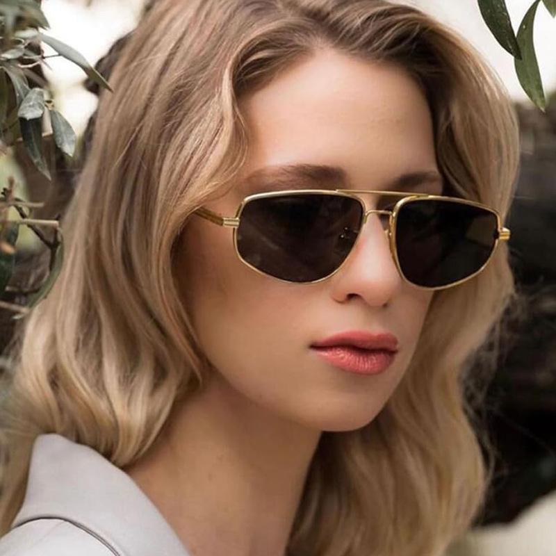 Lightweight Comfortable Durable High Quality High End Retro Trendy Alloy Metal Oval Shaped Female For Both Sun Glasses