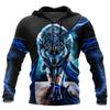 Men's New Autumn/Winter American Retro-Style Hoodie Casual Jacket Featuring A 3D Wolf Graphic Streetwear AestheticUnisex Woman's
