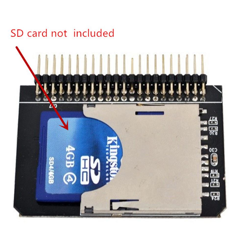 2.5 Inch 44Pin Male Adapter Converter for SD SDHC SDXC MMC Memory Card To IDE