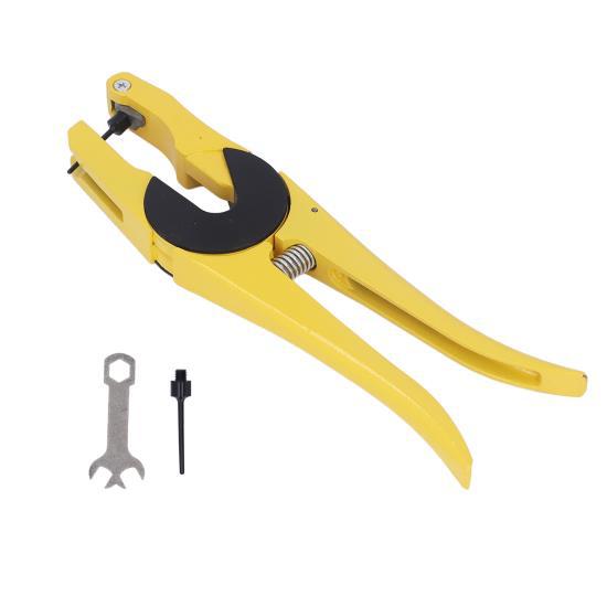 

Щипцы для ушных бирок из оцинкованного железа, желтый аппликатор для ушных бирок для крупного рогатого скота, свиней, овец