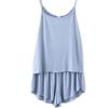 Summer Ladies Pajamas Comfortable Simple Halter Loungewear Solid Color Camisole Pajama Set   Loose Shorts Two-piece Set