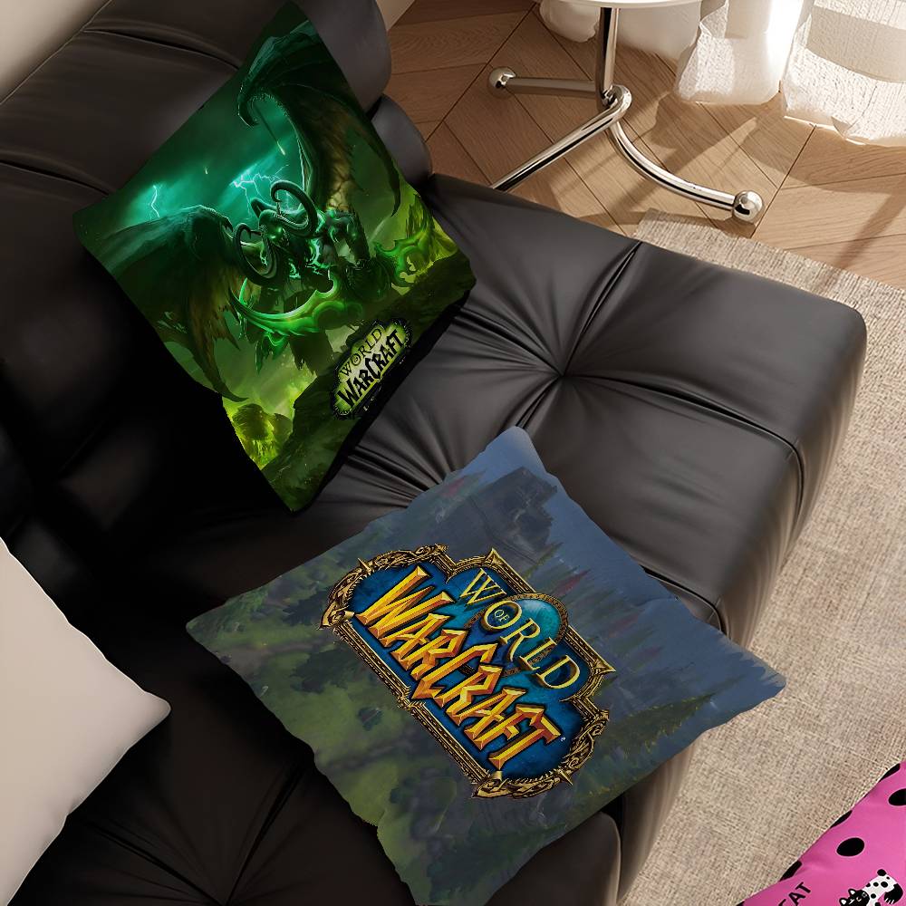 WWorld Of WWarcraft Game Cushion Cover Pillow Cover Decor Pillowcase Printed Cushion Case For Couch