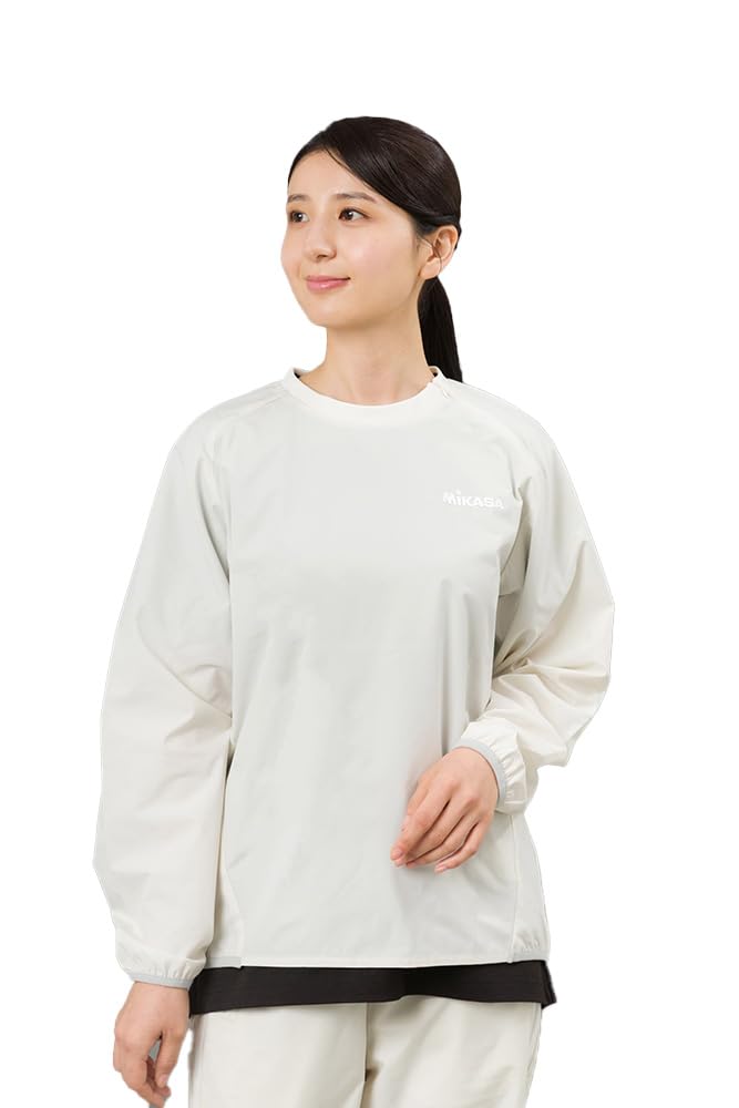

MIKASA Long Sleeve Size Small Piste, Off-White, (Unisex) 2611-OWS