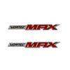 2pcs Car Rear Trunk Emblem Sticker Badge Decoration