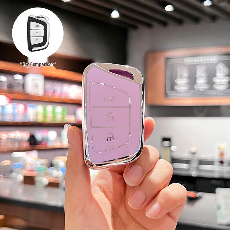 JAC Car Key Cover for Jiayue A5, X4, X7, iC5, iEVS4/7S/T8, Ruifeng S4/S7/M6.