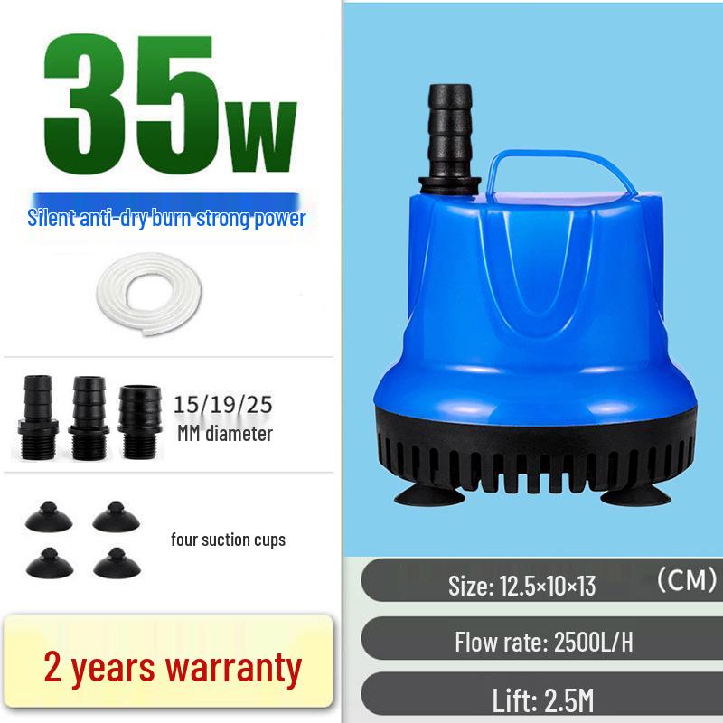 Leise Tauchpumpe für Aquarien und Schildkrötenbecken - Effiziente Wasserzirkulation und Kotabsaugung
