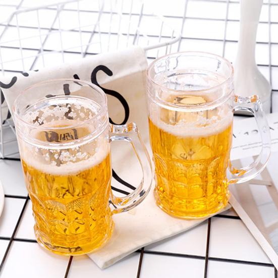 Beer Glasses 400ml Double Layer Funny Beer Cup Ornament Prank