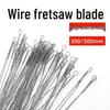 300mm Fine Tooth Steel Fret Saw Blades for Woodworking – Ideal for DIY Small Curve Cutting