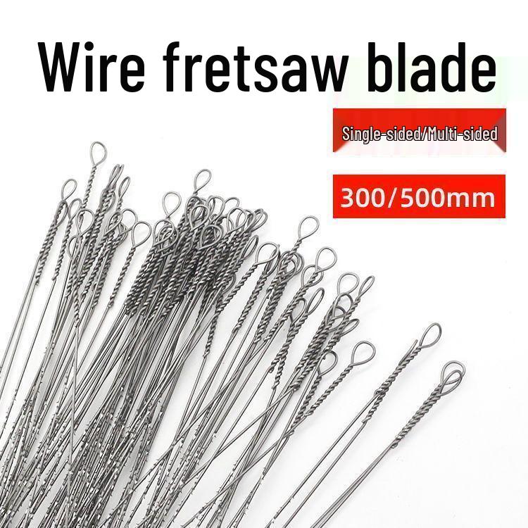 300mm Fine Tooth Steel Fret Saw Blades for Woodworking – Ideal for DIY Small Curve Cutting