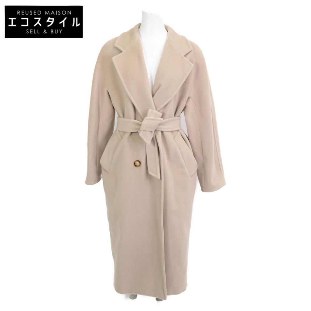 Max Mara Domestic Genuine 101801296 Wool 90 Cashmere 10 Icon Coat 36 beigeUsed