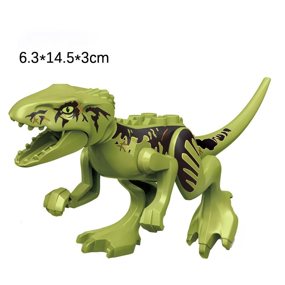Jurassic Dinosaurier DIY Bausteine Velociraptor Velociraptor Rex Tyrannosaurus Pterosaurier Dilophosaurus Zubehör Steine Spielzeug