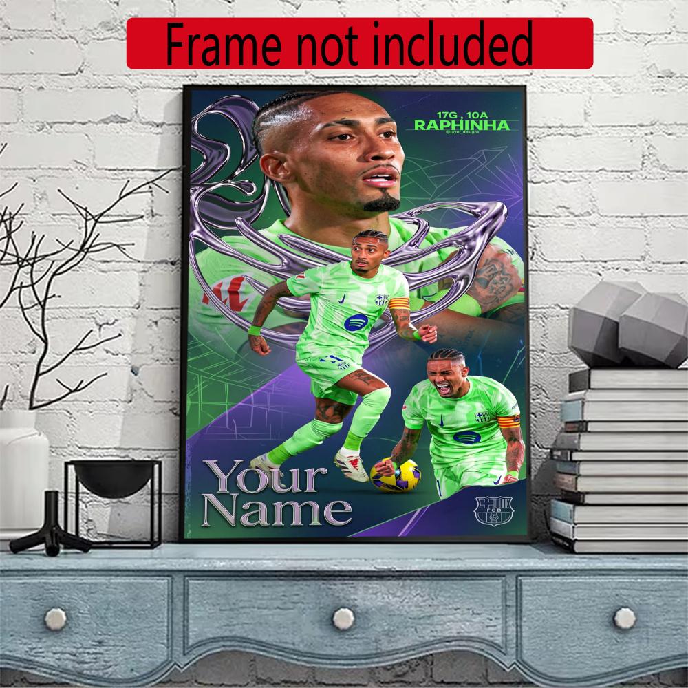 Lamin Yamal Customize Your Name Diamond Painting Round Diamond Rhinestones Mosaic Diamond Embroidery Wall Paintings Rhinestones Gift Frameless