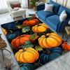 Pumpkin Pattern Area Rug  Polyester Velvet Carpet Mat for Living Room, Bedroom, Game Room, Hallway - Large Non-Slip Decora
