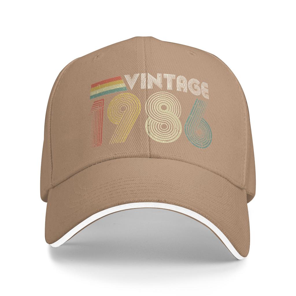 WoUnisex Unisex Vintage 1986 40th Birthday Gift Outdoor Hat Summer 40 Years Old Sun Cap Casual Baseball Cap 2026 Sunscreen Hats