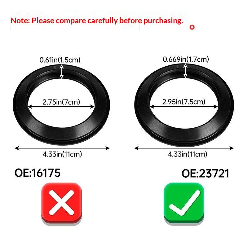 Cassette Toilet Rubber Lip Seal Leak Proof Odor Free Replacement for RV Portable Camper Van Toilets