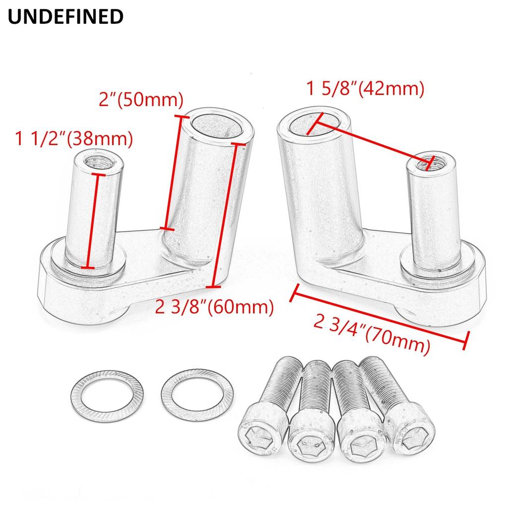 Sady podložek řídítek 1,625" nastavitelné pro BMW R1200RT R1200 RT R1250RT 2014- Motocyklové držáky řídítek Rozšiřující adaptéry