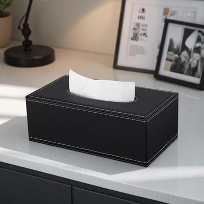Hochwertige Universal-Taschentuchbox für Wohnzimmer, Couchtisch oder Hotel – Anpassbar für Werbung