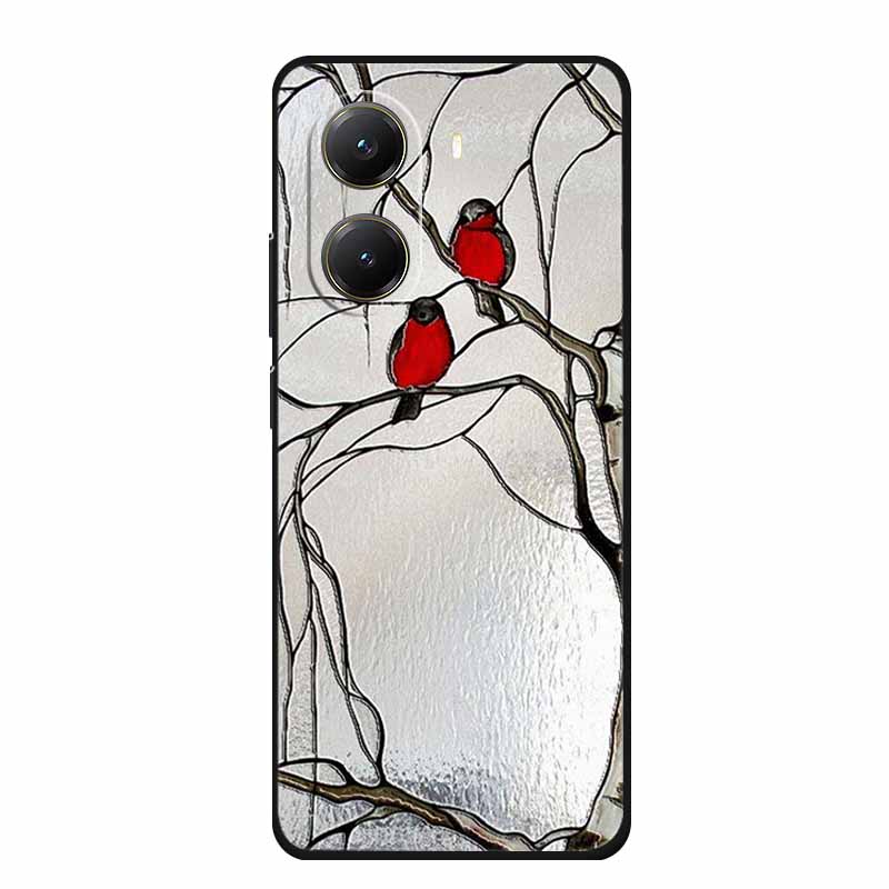 For Xiaomi POCO X7 Pro Case X7Pro 3D Relief Emboss Flowers Black Silicone Soft Back Cover Case For Redmi Turbo 4 Case Turbo4 Bag