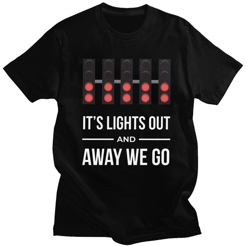 

Custom It s Lights Out And Away We Go T Shirts for Men Pure Cotton Tee Tops Tshirt Short-Sleeve T-shirt Clothes - Men s Summe... S разноцветный