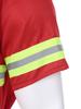 Men's Firefighter Costume 4-Piece Set - Plastic Helmet, Jacket, Pants & Belt with Reflective Stripes for Dress Up