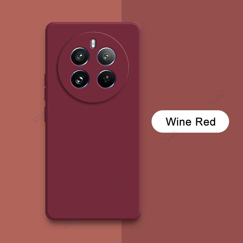 

Квадратний рідкий силіконовий чохол для Realme 12 Pro Plus 5G 360 М’які чохли для телефонів Realme12 12Pro 12ProPlus ProPlus Soft Coque Realme 12 Pro 5G вина червоного кольору