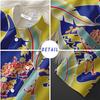 Hong Kong Style Tide Brand Flower Shirt Retro Hawaiian Style Loose Beach South East Asia Tide Shirt Men Ins Japanese Short Sleeves