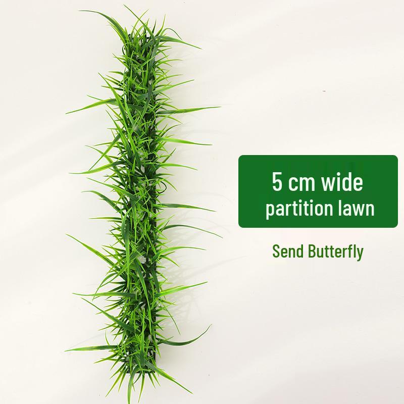 Artificial Green Plant Wall with Flowers - Decorative Turf Mat for Landscaping and Windowsills