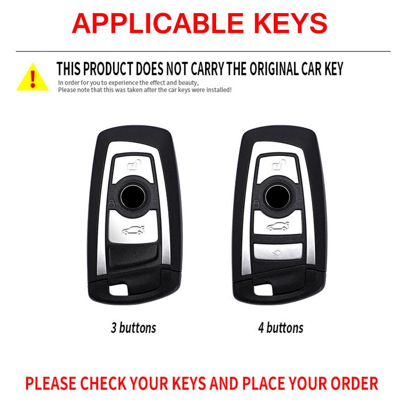 Metal Car Key Case Cover for BMW 520 F10 F30 F18 118i 320i 1 3 5 7 Series X3 F25 X4 M3 M5 Keychain Bag Shell Accessories Holder