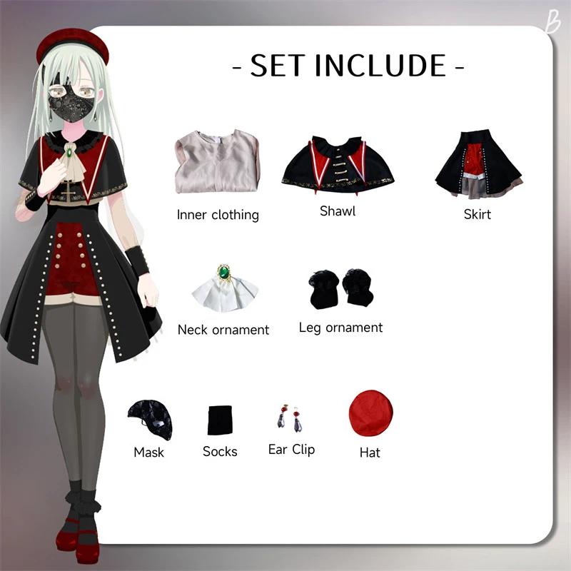 

Bang Dream Сакико Тогава Костюм для косплея Вакаба Муцуми Карнавальная форма Взрослый Аниме Костюмы на Хэллоуин Маскарад Женские Игровые M