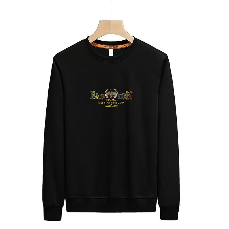 Men's 3D Little Bee Fleece-Lined Crew Neck Sweatshirt - Long Sleeve, Thickened for Autumn/Winter