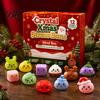 Christmas Countdown Surprise Gift Advent Calendar with Squeeze Toys, Cute Silicone Dumpling Figures, Stocking Stuffers Stress Relief Sensory
